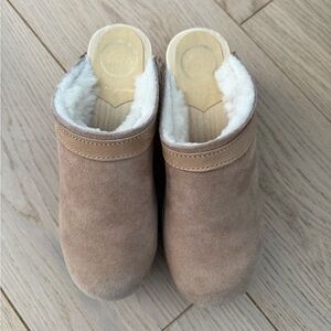 No. 6 Store Shearling Clog on Mid Heal